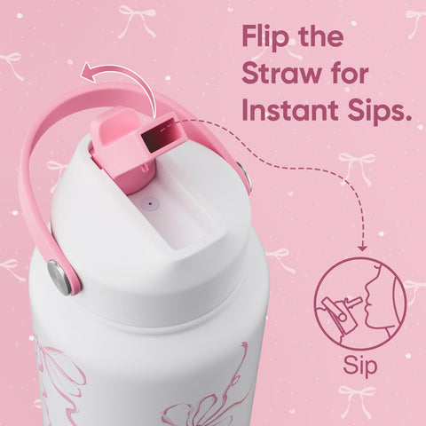 KEWIXY Bow Breeze Pink, asa integrada para llevarla fácilmente al gimnasio o a la escuela.