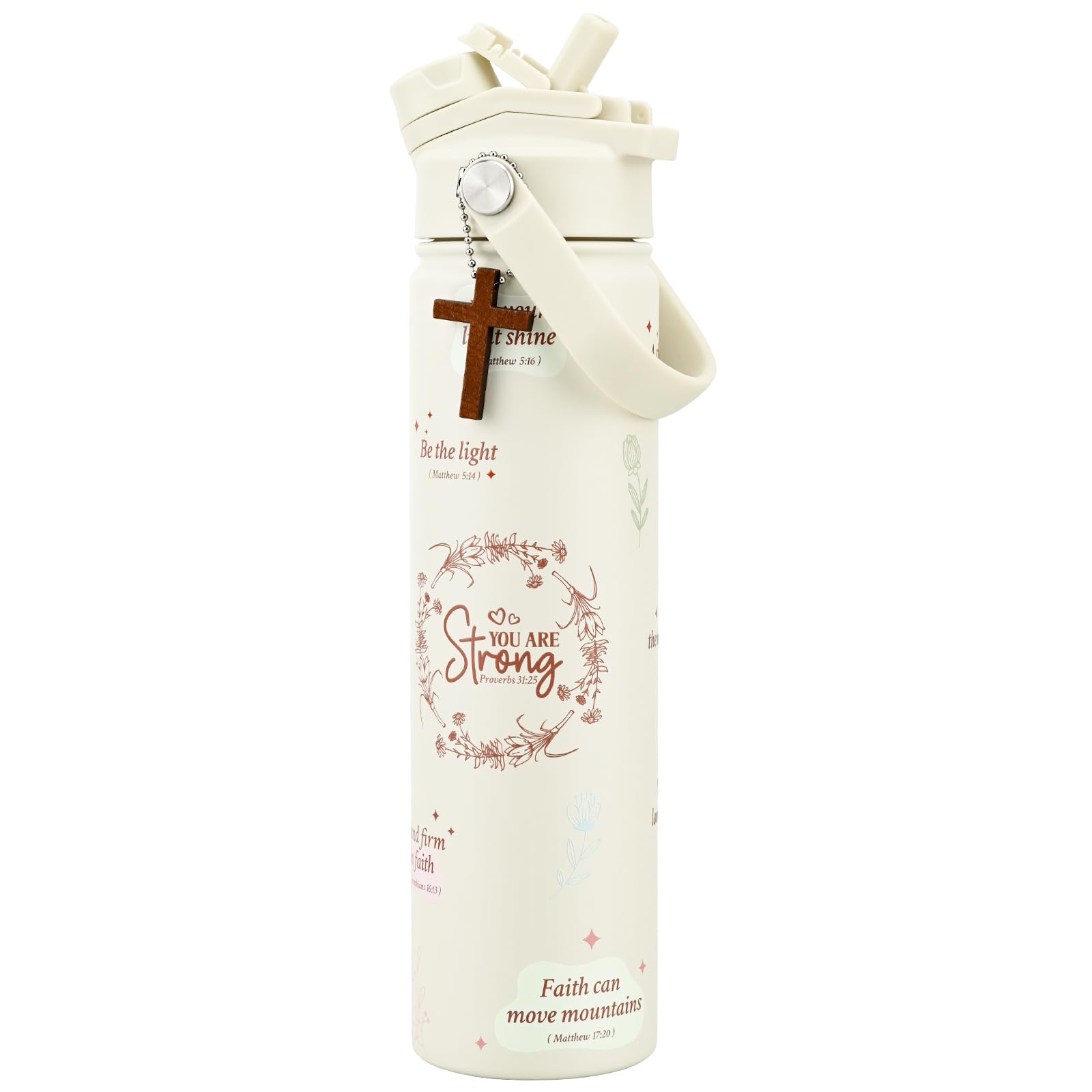 KEWIXY botella 24oz tapa 2en1 práctico para beber con una mano