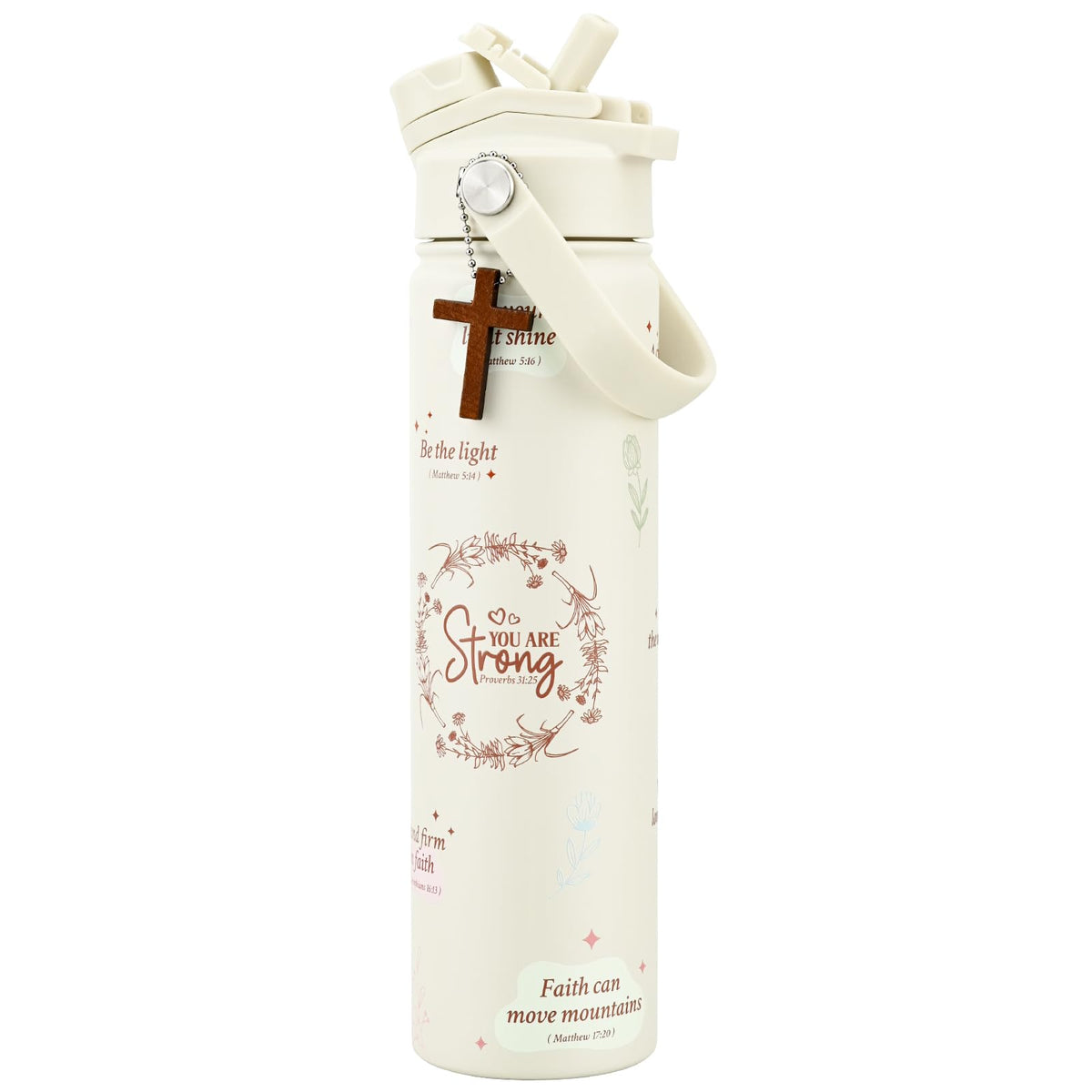 KEWIXY botella 24oz tapa 2en1 práctico para beber con una mano
