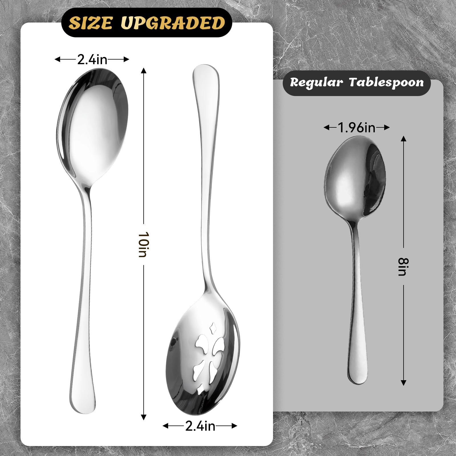 KeyOXY cucharas grandes de 10 pulgadas para porciones precisas en buffets