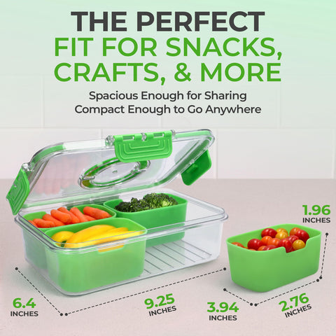 Keyvoz Snackle Box ligero y portátil, ideal para llevar snacks con facilidad.