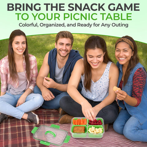 Keyvoz Snackle Box para charcutería y aperitivos para llevar en ruta.
