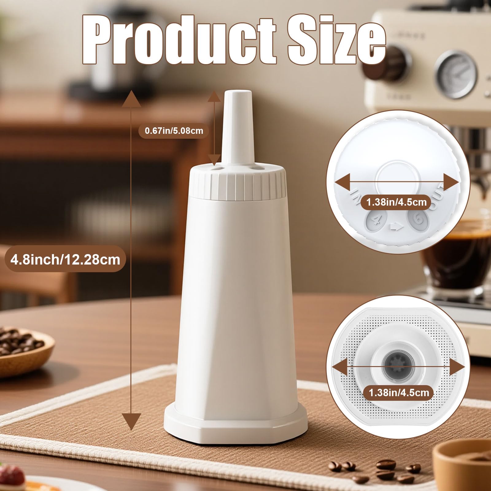 Filtración avanzada de agua KGC para Breville, reduce cloro y olores.