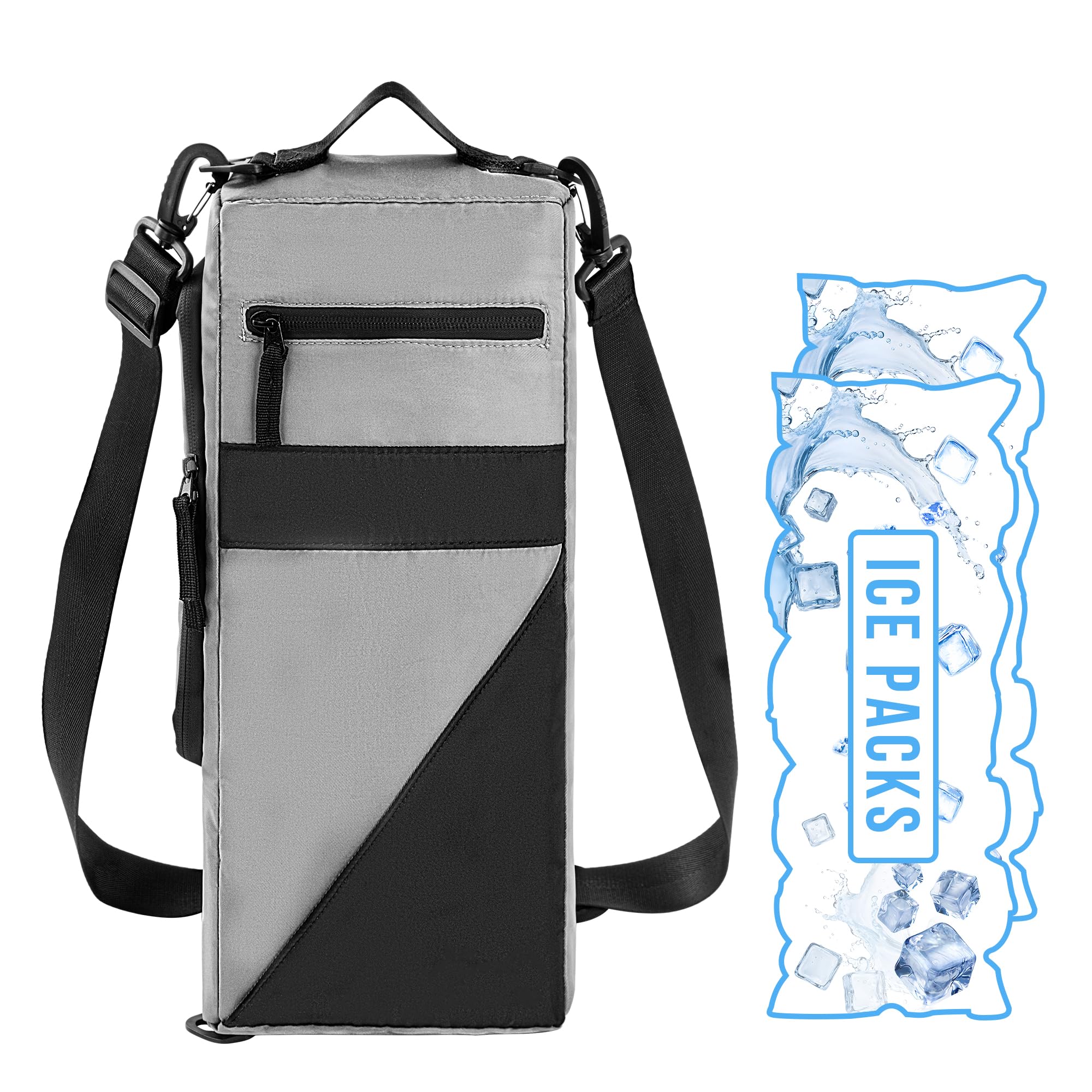 KGMCARE bolsa enfriadora para golf mantiene 6 latas frías durante el recorrido.