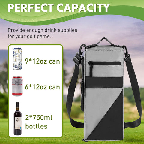 KGMCARE diseño compatible con la mayoría de bolsas de golf.