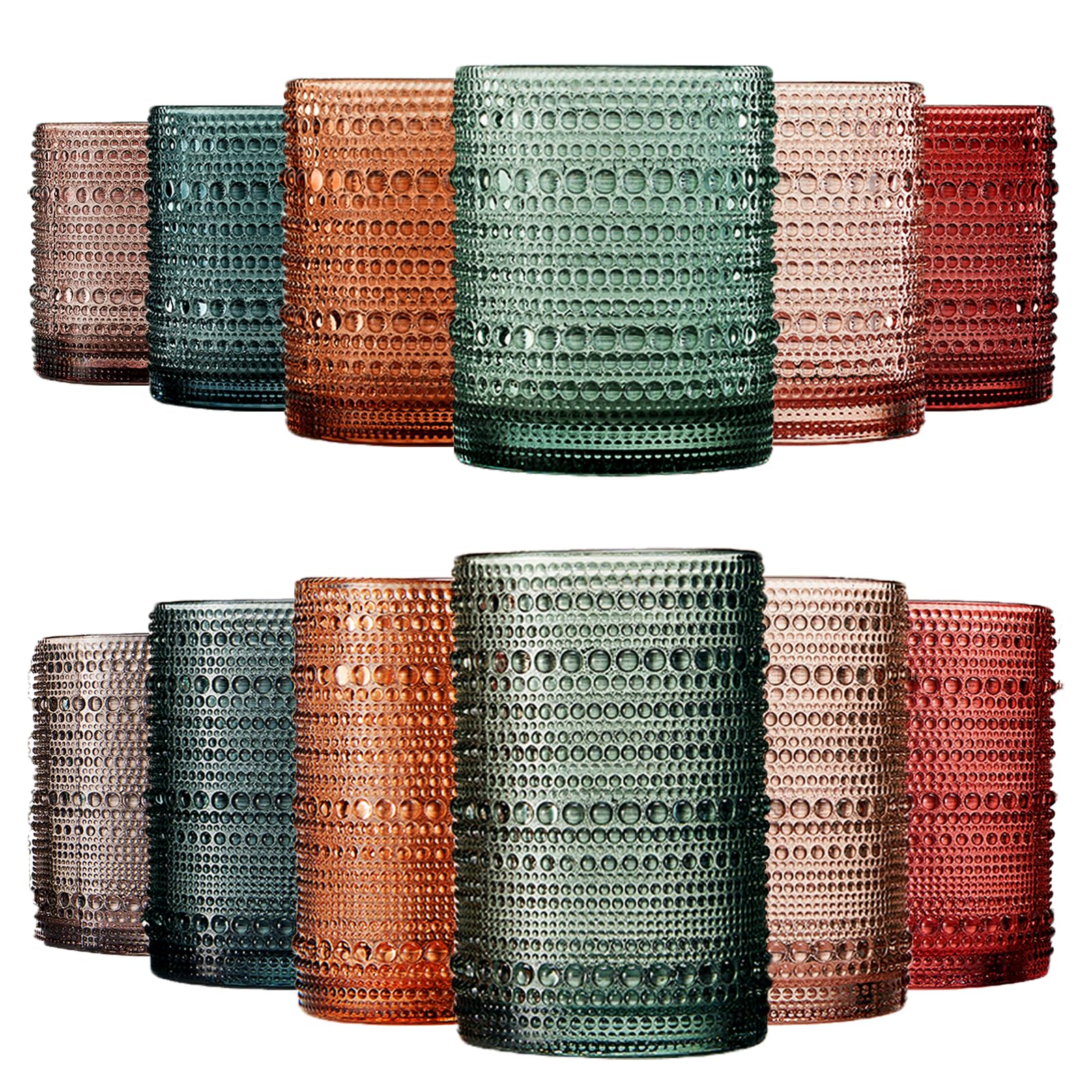 Vaso alto Khen Hobnail con cuentas para cócteles y bebidas frías