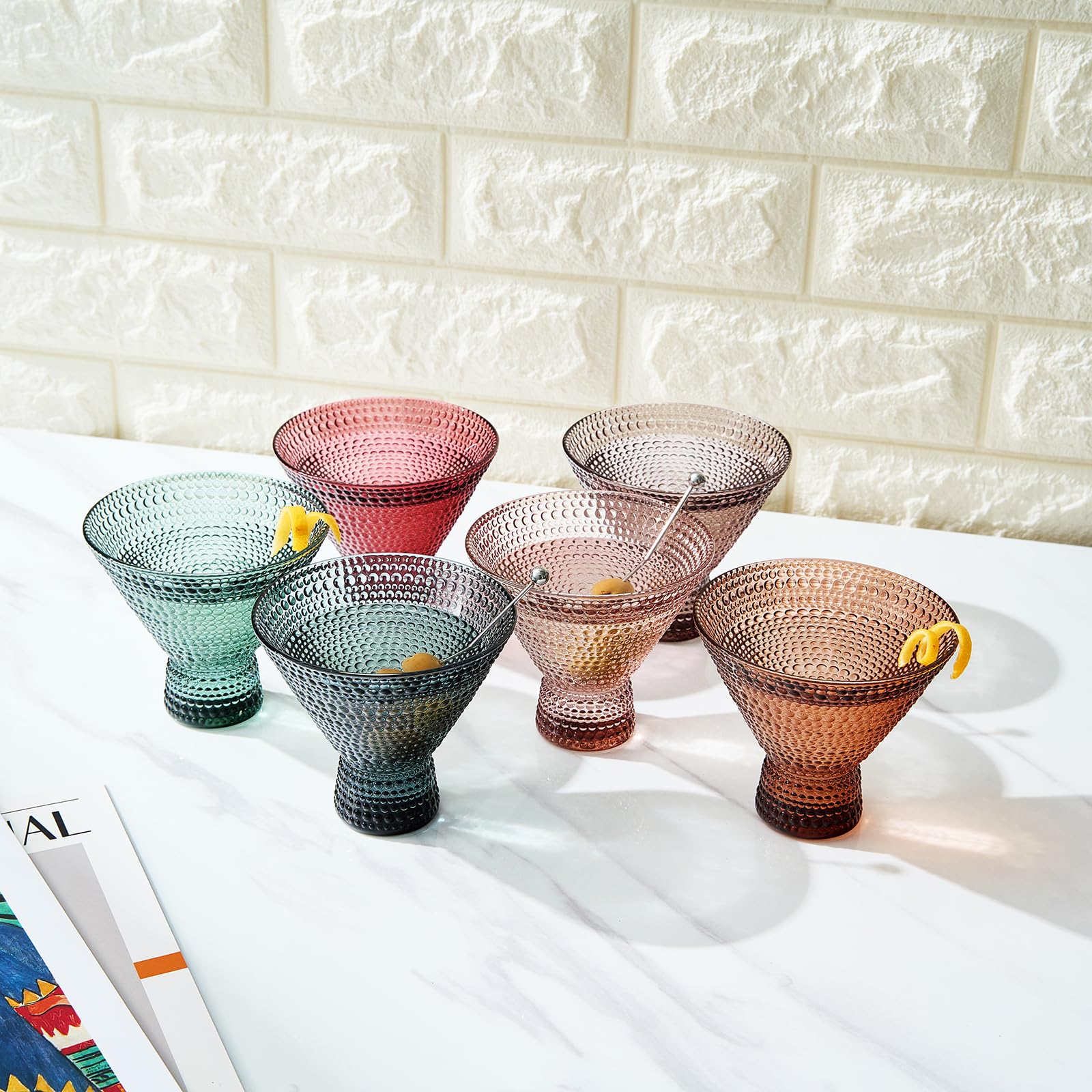 Copa de cóctel Khen para servir bebidas refrescantes.