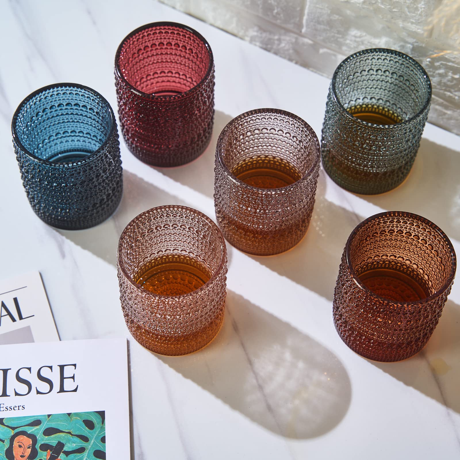 Regalo Khen: vasos de vidrio de 11 oz para casa y celebraciones