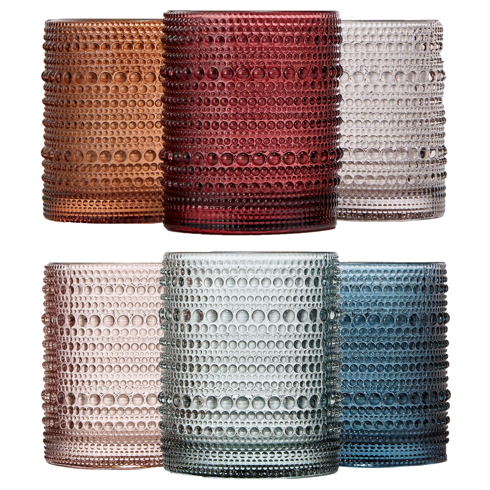 Vaso Khen clásico con relieve perlado, ideal para whisky en casa