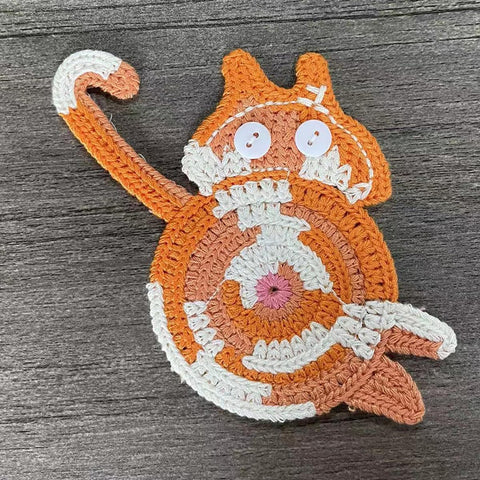 KHEXMNB posavasos gato protección de superficies durante comidas.