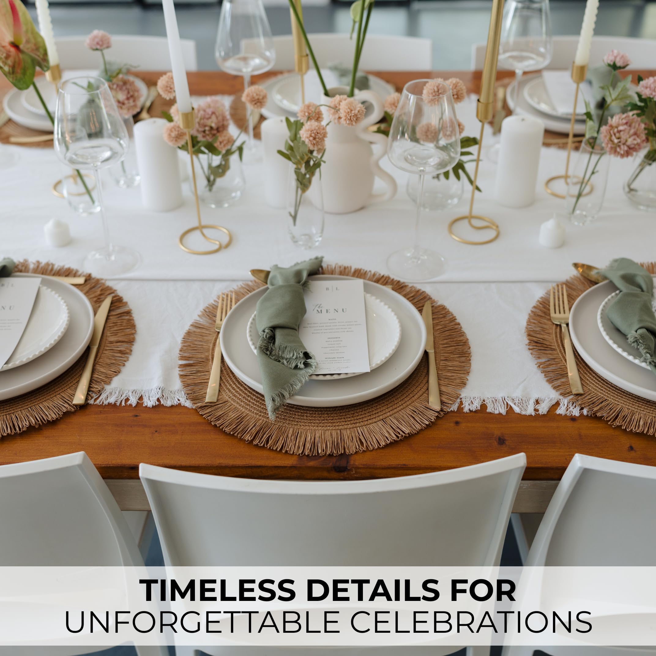 KIBAGA conjunto mesa 6 personas para cenas familiares
