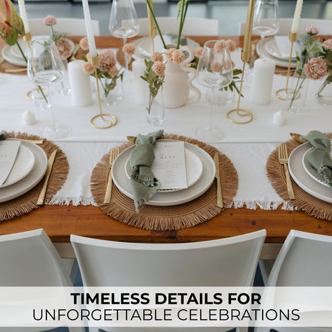 KIBAGA conjunto mesa 6 personas para cenas familiares