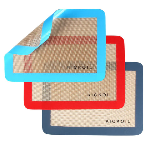 KICKOIL alfombrilla silicona hornear cuartos antiadherente y reutilizable para galletas
