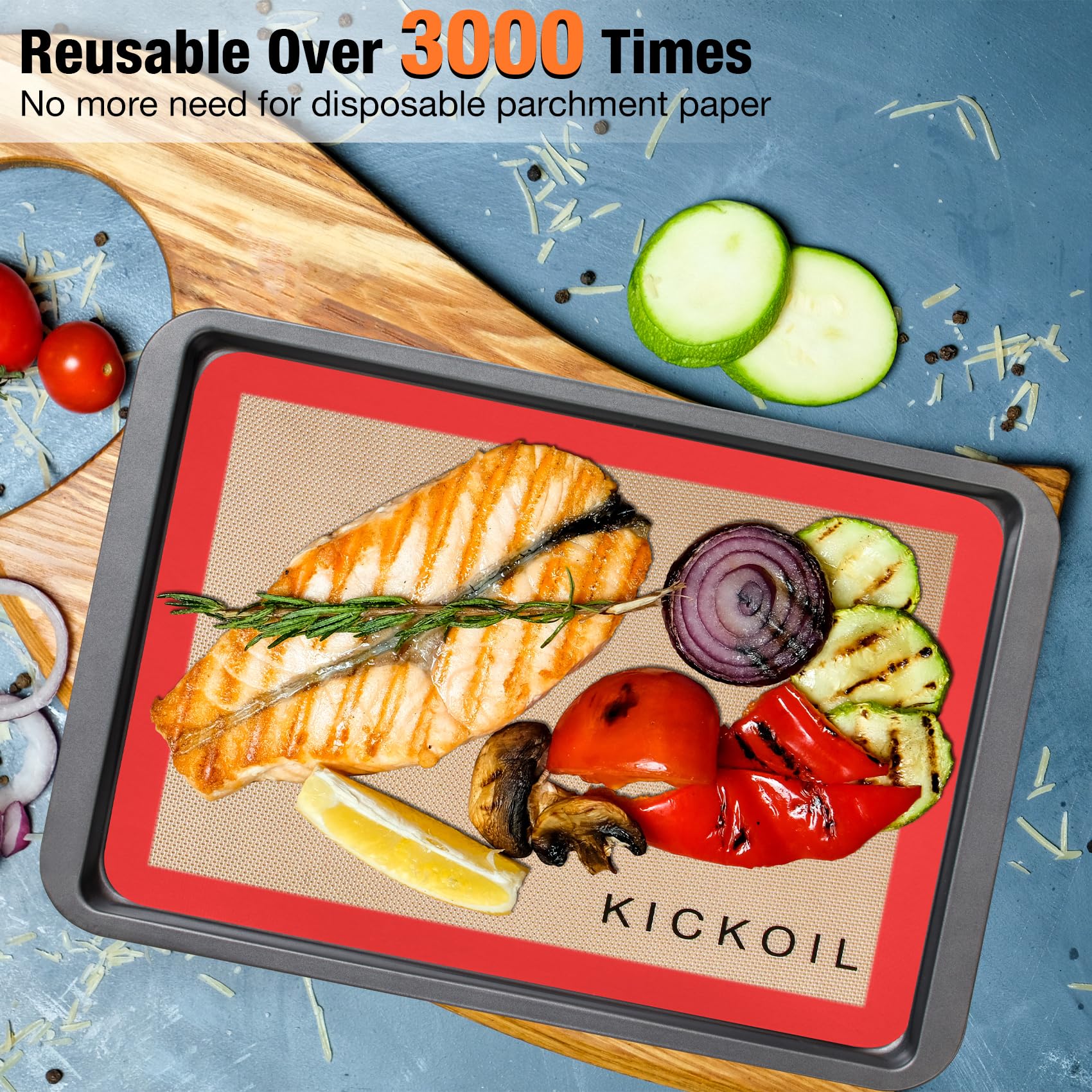 KICKOIL uso versátil: salvamanteles o tapetes de cocina