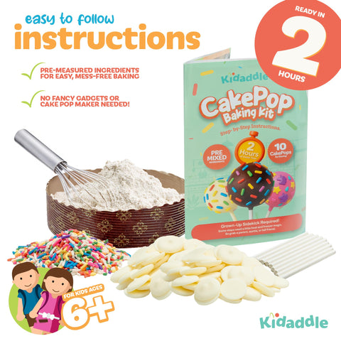 Instrucciones claras para niños con Kidaddle, horneado sin complicaciones.
