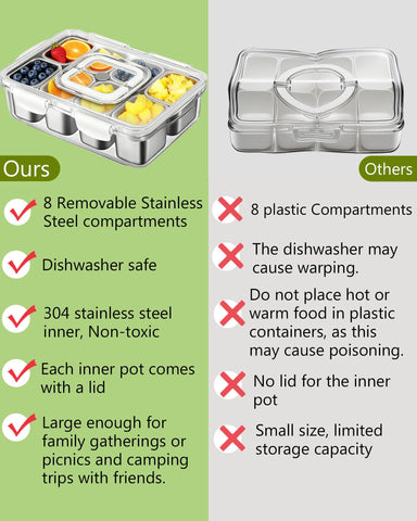 Kidinit Snackle Box con manija antideslizante para llevar cómodamente.