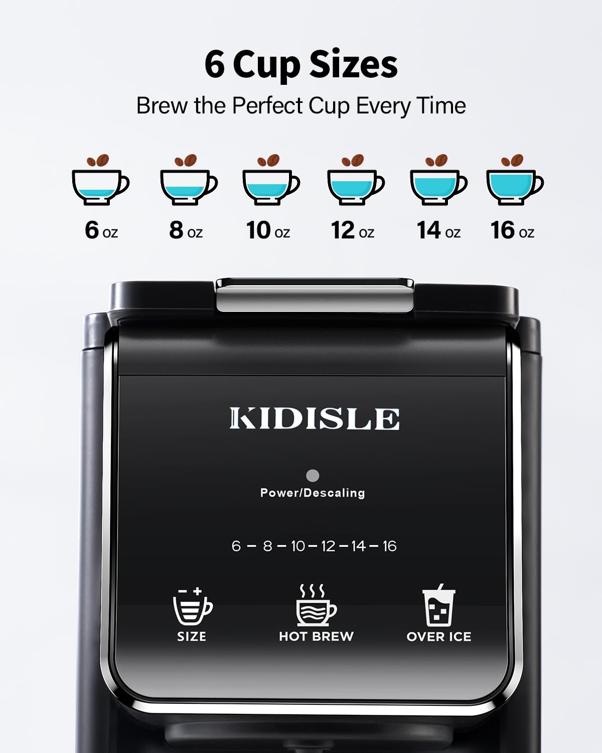 KIDISLE cafetera tanque de agua 40 oz para múltiples tazas.
