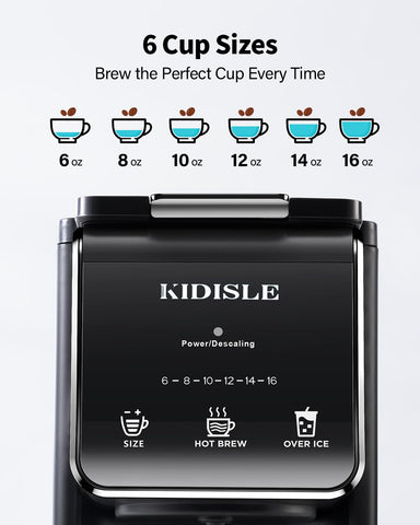 KIDISLE cafetera tanque de agua 40 oz para múltiples tazas.