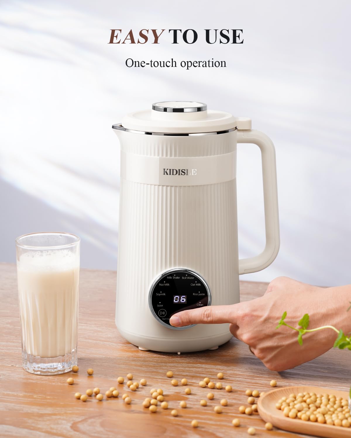 KIDISLE licuadora para leche de coco, opción vegetal fresca.