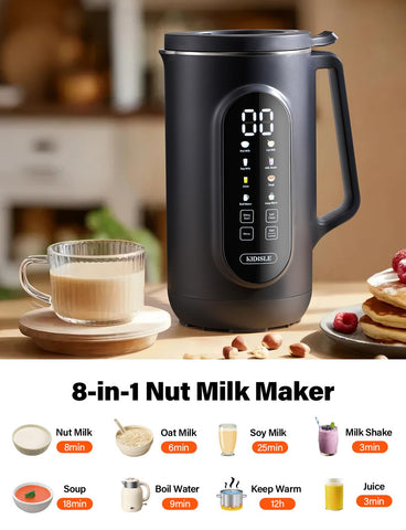 KIDISLE leche de avena casera para meriendas saludables y rápidas.
