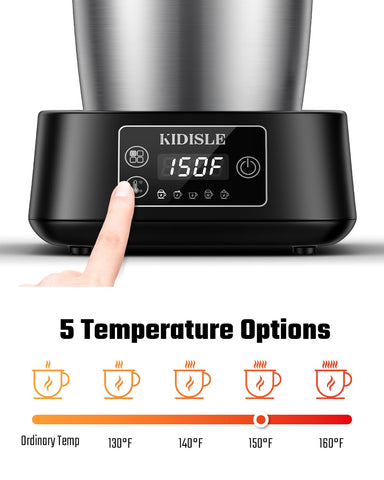 KIDISLE pantalla de temperatura precisa para controlar el calentamiento