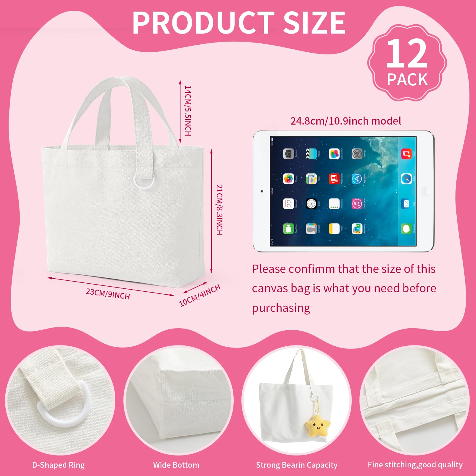 Regalos DIY con tote KIDJFGG para fiestas y bodas.