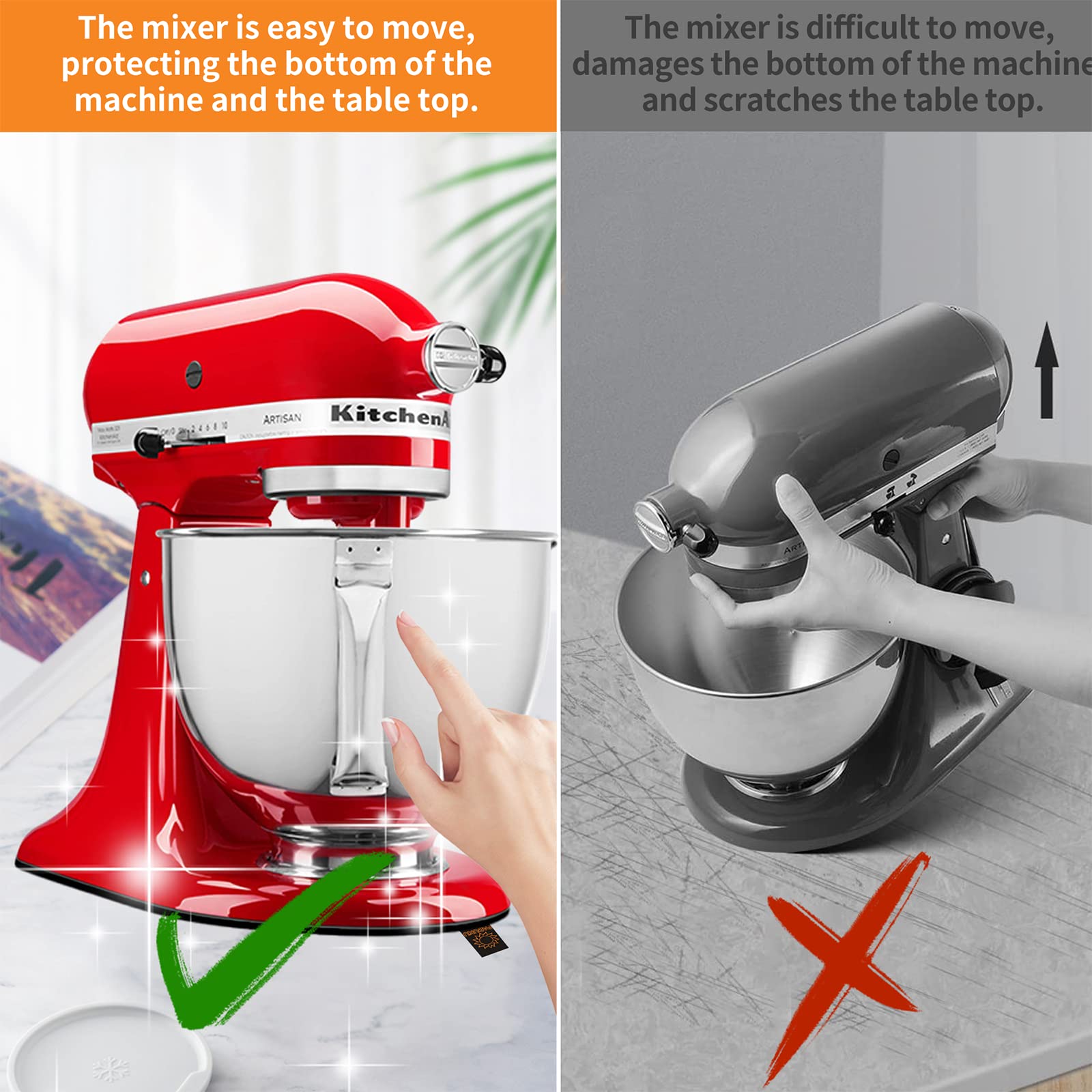 Accesorios negros incluidos para KitchenAid en la configuración de la cocina