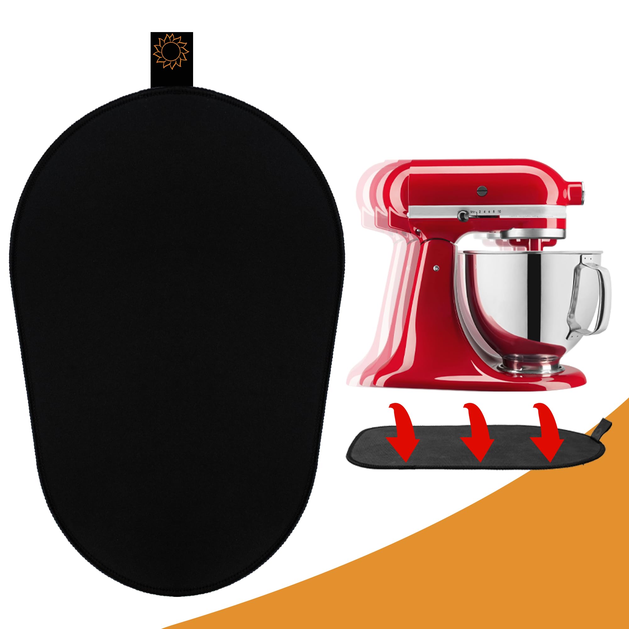 KIDOT mat deslizante para mezcladora Kitchenaid facilita moverla con seguridad
