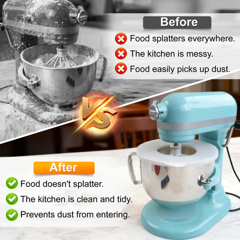 KIDOT tapa de silicona para KitchenAid 6cuartos, compatibilidad segura y práctica