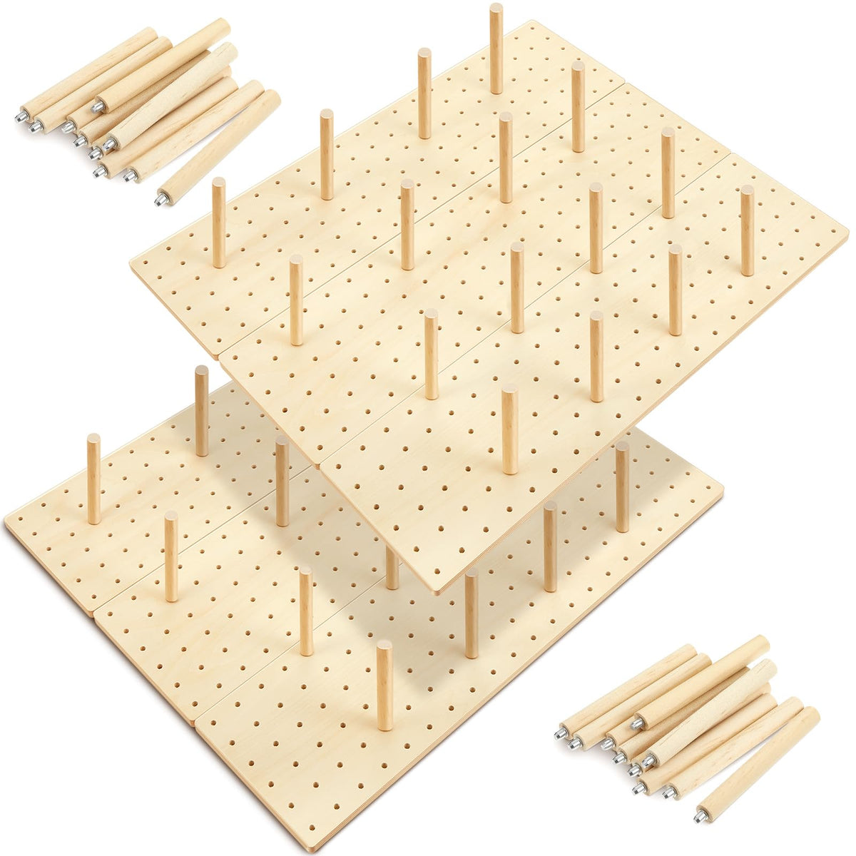 Kigley tablero de clavijas para cajón con 6 piezas, ideal para ordenar vajilla.