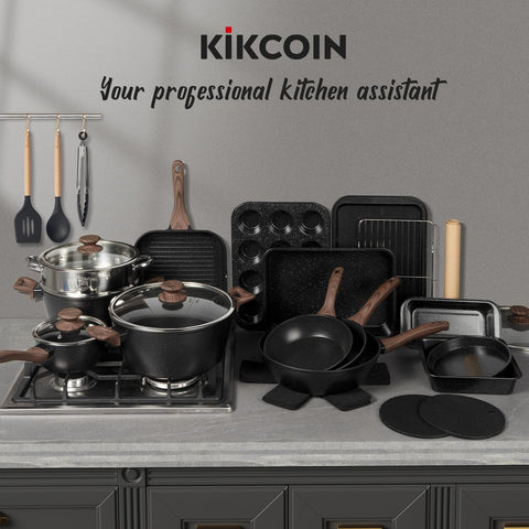 Kikcoin accesorios para hornear silicona 3 piezas: utensilios seguros y útiles.