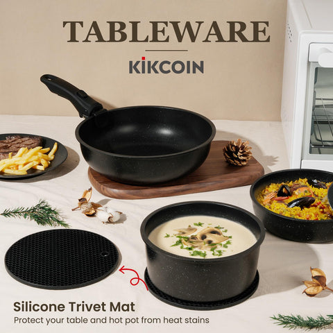 KIKCOIN: cuidado-limpieza-ollas-sartenes, mantenimiento sencillo para larga vida.