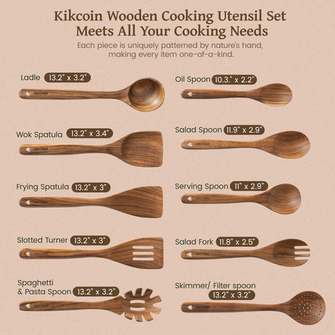 Kikcoin empaque elegante de regalo en teca para aficionados a la cocina.