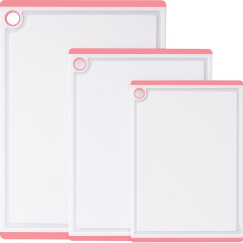Kikcoin juego de tres tablas rosas para diferentes tareas en la cocina