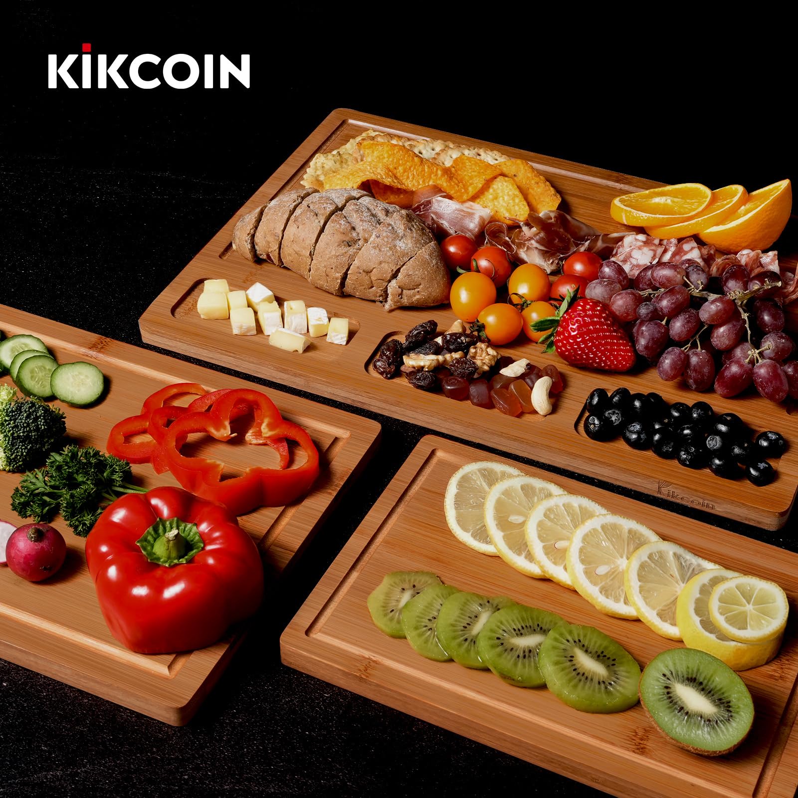 Kikcoin regalo práctico de cocina en bambú para aficionados.