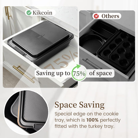 Kikcoin recubrimiento libre de PTFE, PFAS, PFOA y BPA para cocinar seguro.