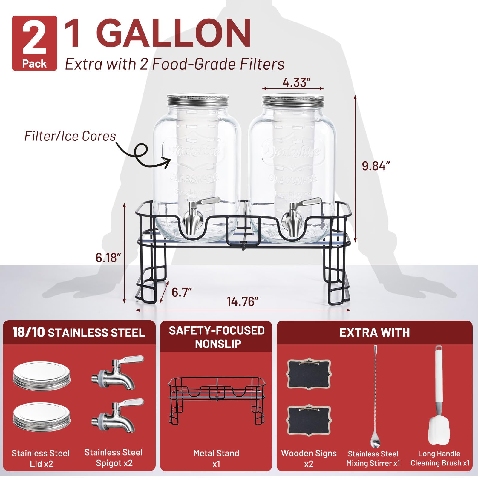 KIKCOIN soporte con silicona antideslizante para estabilidad en la mesa.