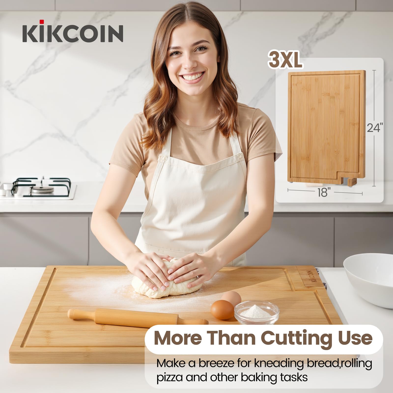 Kikcoin base antideslizante y patas de goma para mayor estabilidad