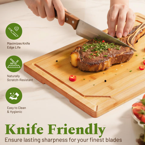 Kikcoin tabla mediana 13x9, ideal para vegetales.