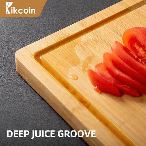 Kikcoin tabla pequeña con ranuras para jugo, perfecta para uso diario.