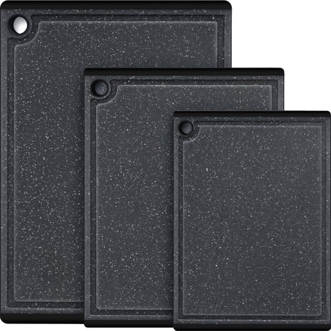 Kikcoin tabla de cortar plástico grande, estable para asar pavo y cortar carne sin deslizamiento