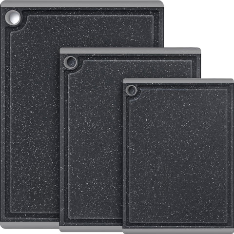 Kikcoin tabla de corte plástico gris claro grande estable para carnes y porciones grandes