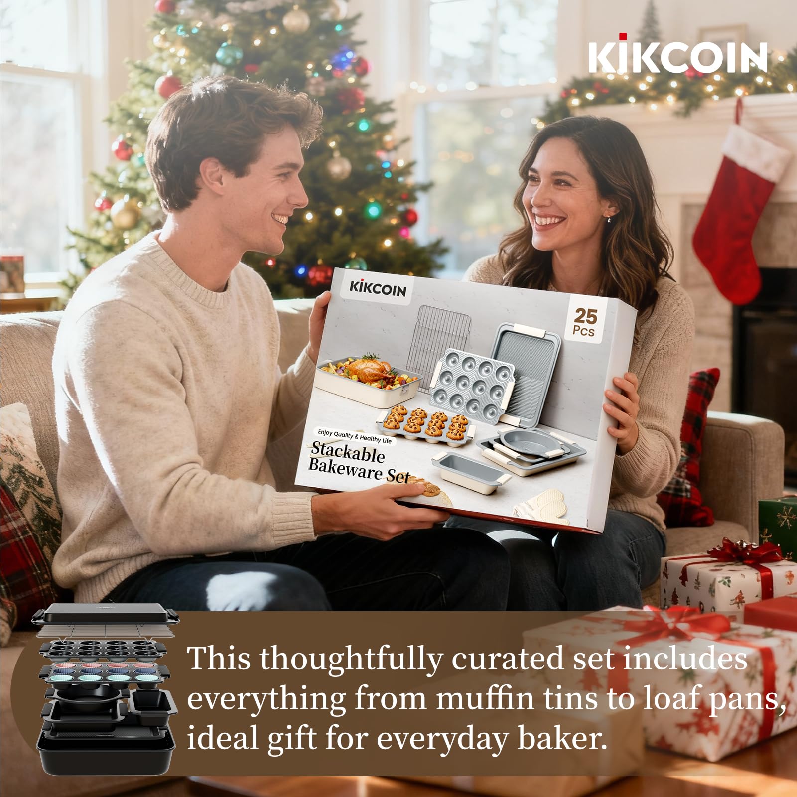 Kikcoin bandejas para horno resistentes, ideales para uso diario.