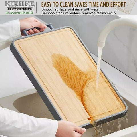 KIKIIKE tabla para carne cruda cuida el filo.