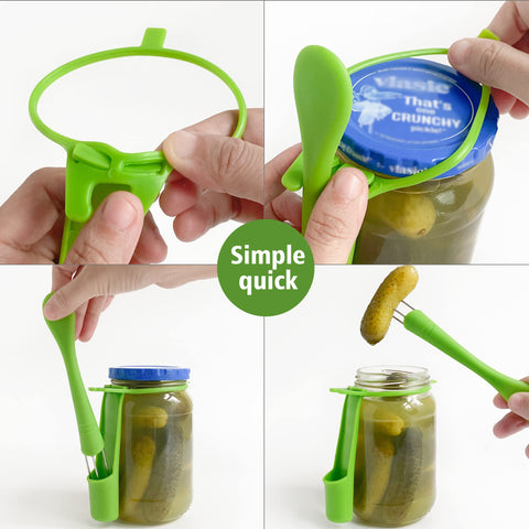 KIKINIKO Pickle Fork acero inoxidable con puntas seguras.