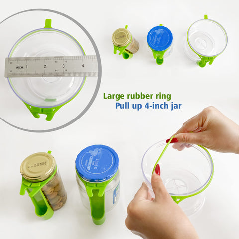 KIKINIKO Pickle Fork usándose en frasco para bocadillos.