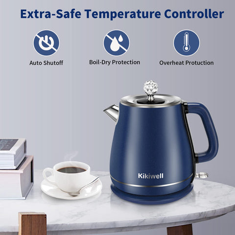 Tetera Kikiwell con apagado automático para mayor seguridad en hervido.