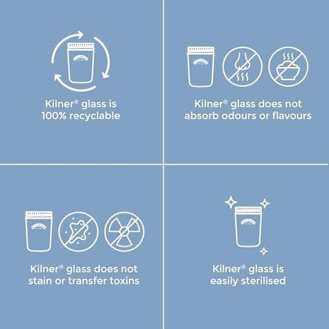 Kilner drenaje de vinagre para fermentados crujientes.