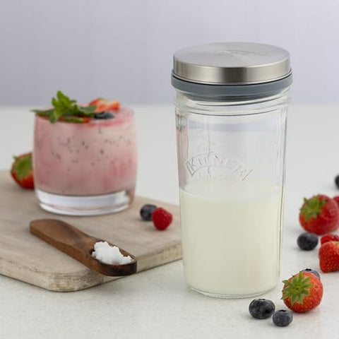 Kilner Kefir Set, cuchara de haya para medir con precisión.