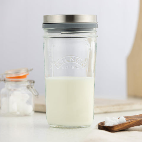 Kilner Kefir Set, frasco apto para lavavajillas facilita la limpieza.